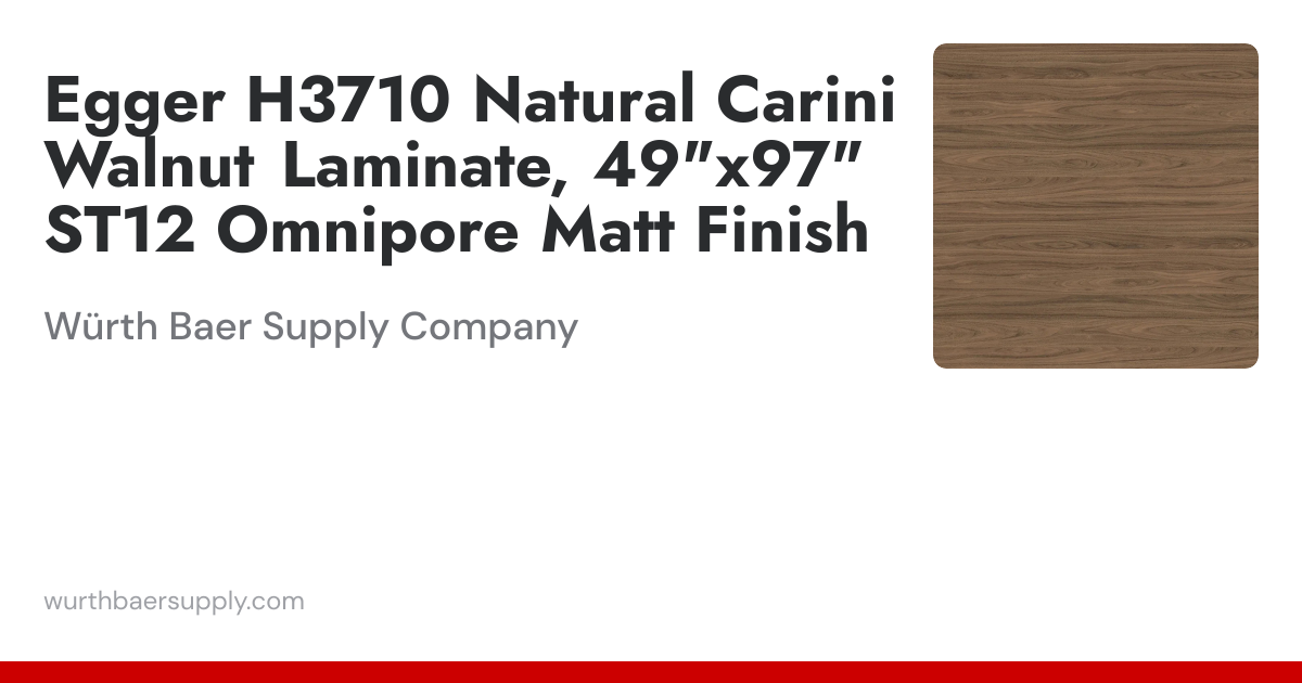 Egger H3710 Natural Carini Walnut Laminate, 49