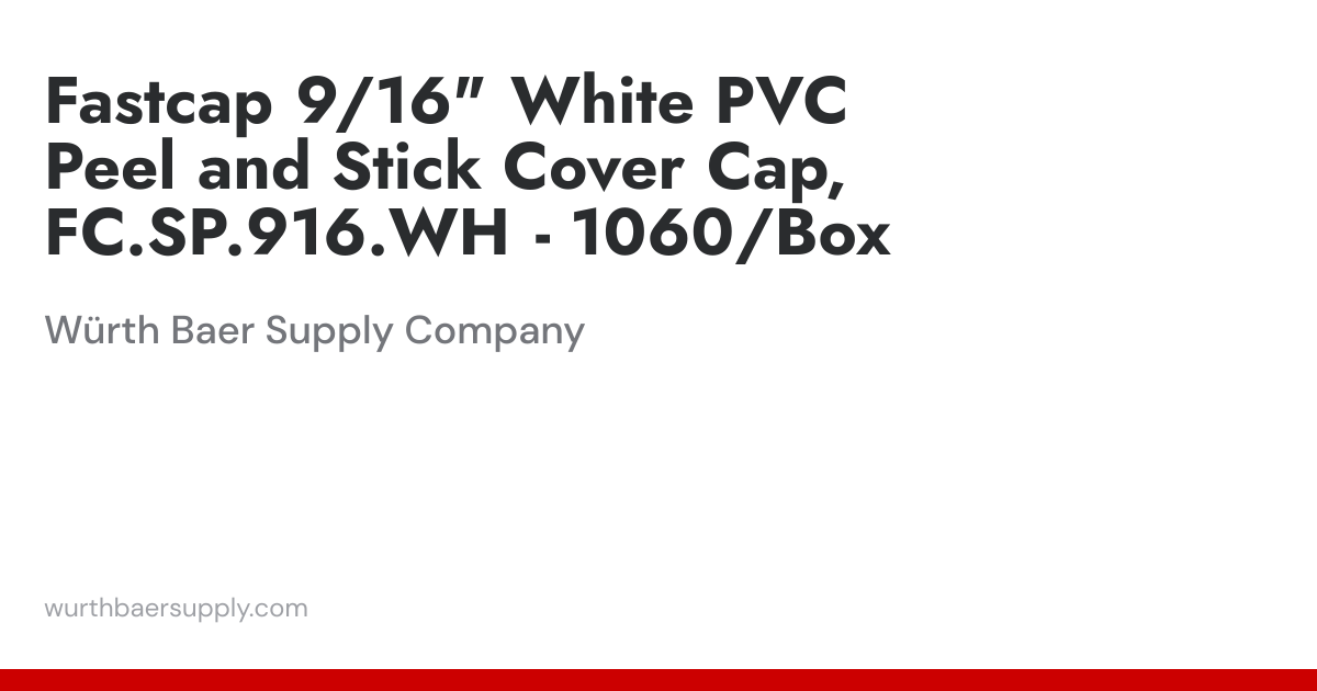 Fastcap 9/16