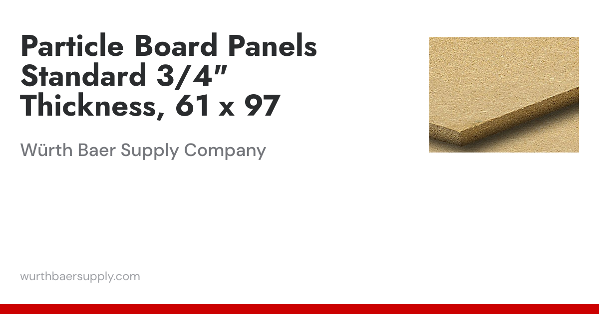 Particle Board Panels Standard 3/4
