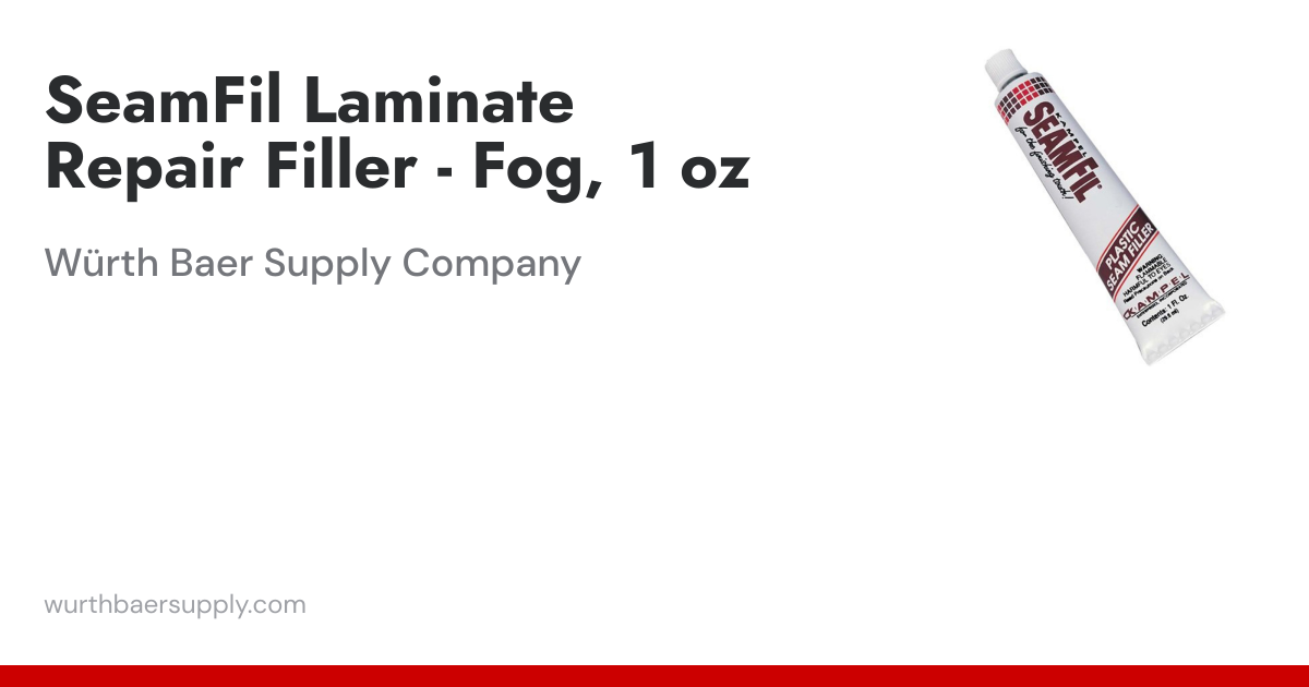 SeamFil Laminate Repair Filler - Fog, 1 oz | Würth Baer Supply Company