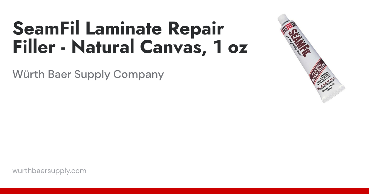SeamFil Laminate Repair Filler - Natural Canvas, 1 oz | Würth Baer ...