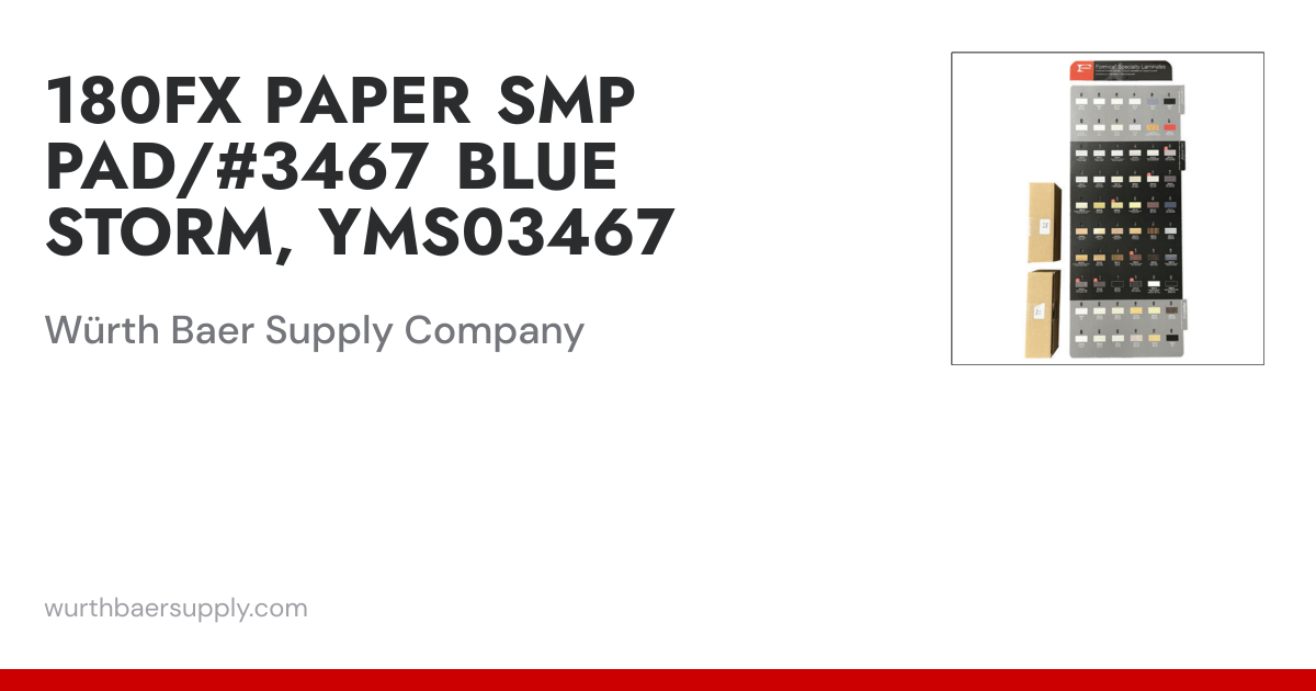 180FX PAPER SMP PAD/#3467 BLUE STORM, YMS03467 | Würth Baer Supply Company