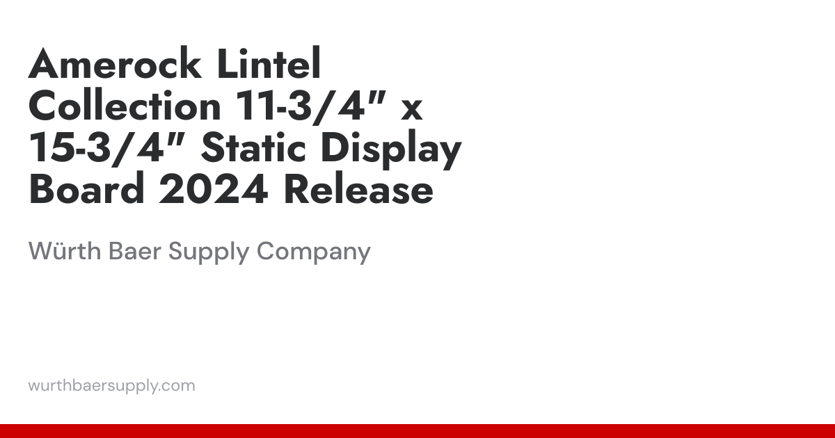 Amerock Lintel Collection 11-3/4