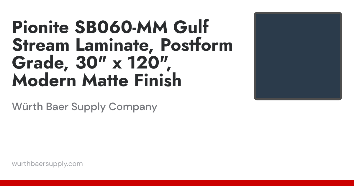 Pionite SB060 Gulf Stream laminate 30x120 F39 | Würth Baer Supply Company