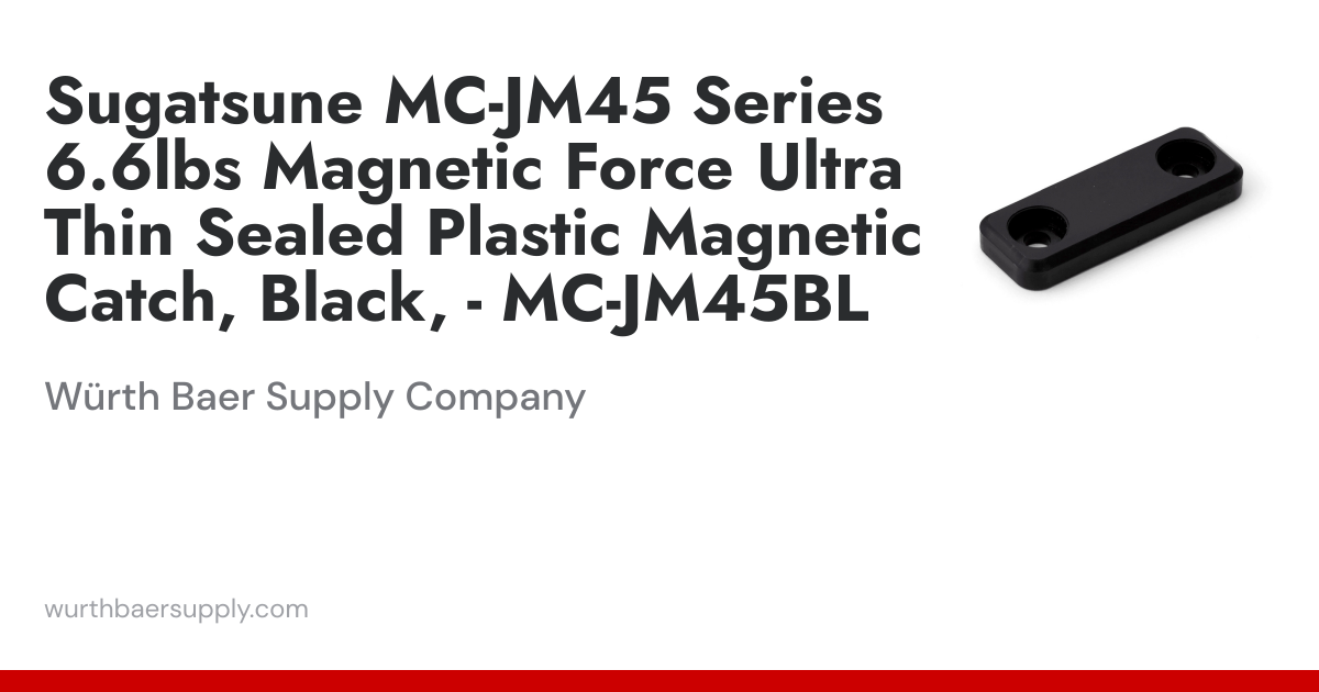 Sugatsune MC-JM45 Series 6.6lbs Magnetic Force Ultra Thin Sealed ...